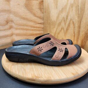 Keen Brown Leather Sandals Size 8